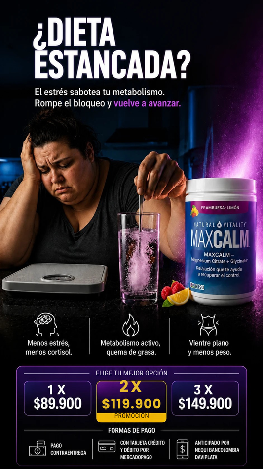 MAXCALM – Magnesium Citrate + Glycinate | Relaxing Drink Mix
