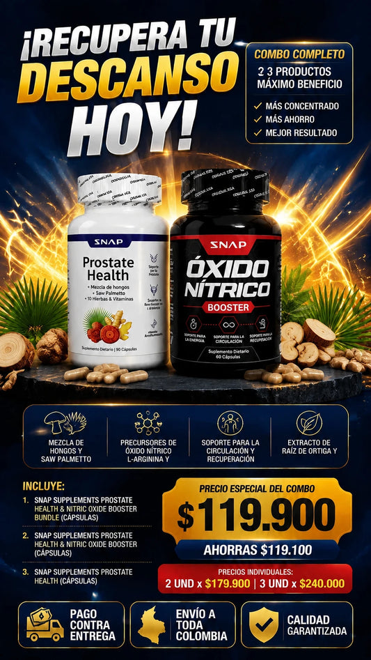 Prostata Health + Nitric Oxide (Combo 2 Productos)