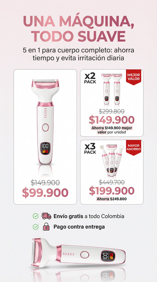 Depiladora 5 en 1